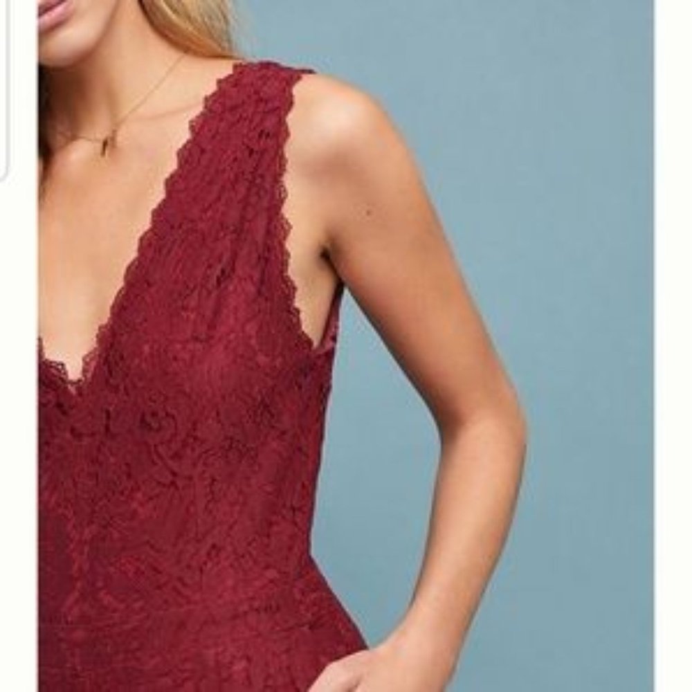 NWT Anthro Greylin Farrah Cropped Lace Jumpsuit XS - Picture 4 of 4